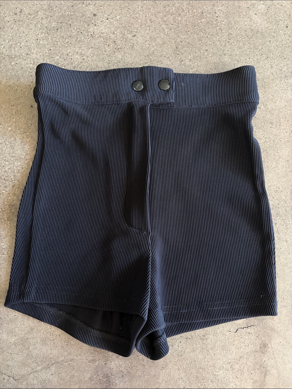 American apparel high waisted ribbed shorts
